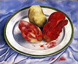 Frida Kahlo Famous Paintings - Tunas Still Life with Prickly Pear Fruit